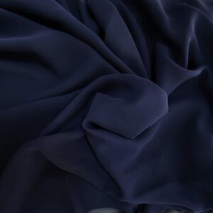 Chiffon Uni Bleu-Marin - imagine 2