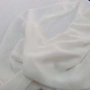 Chiffon Uni Alb - imagine 2