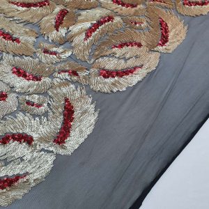 Tulle Bordura Paiete - imagine 3