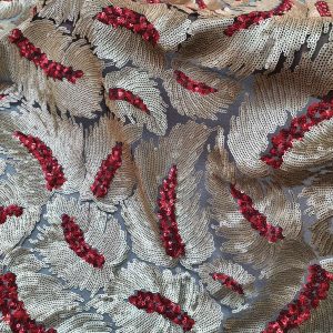 Tulle Bordura Paiete - imagine 1