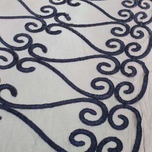 Silk Border Bleu-Marin - imagine 2