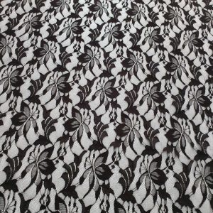 Dantela Elastica Negru - imagine 2