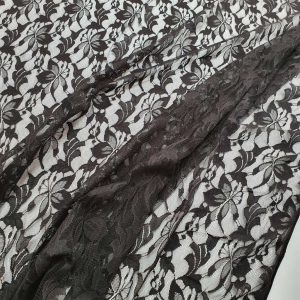 Dantela Elastica Negru - imagine 3