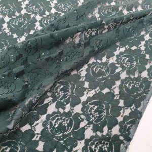 Dantela Paiete Dubai Verde - imagine 1
