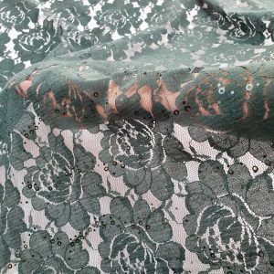 Dantela Paiete Dubai Verde - imagine 3