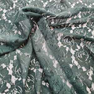 Dantela Paiete Dubai Verde - imagine 5