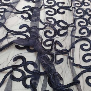 Silk Border Bleu-Marin - imagine 5