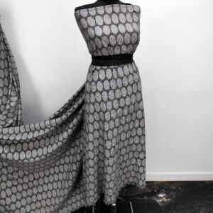 Burberry Jaquard Oval Negru / Gri - imagine 2