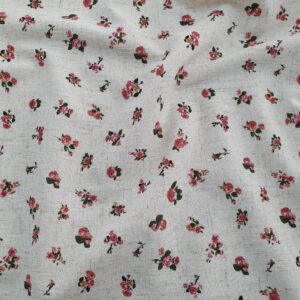 In Imprimat Bej Floral Rosu - imagine 3