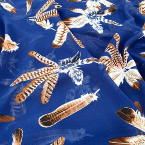 Chiffon Imprimat Navy - imagine 1