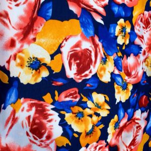 Rose Chiffon Imprimat Navy - imagine 3