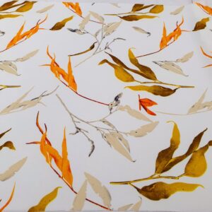 Barbie / Viena Imprimat Crem Frunze - imagine 2