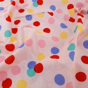 Bumbac Imprimat Roz Pudra - imagine 4