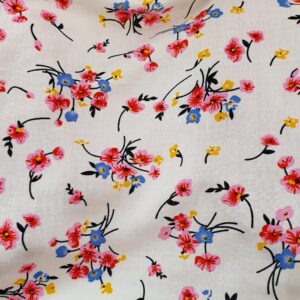 Vascoza Charlie Imprimat Floricele Alb - imagine 1