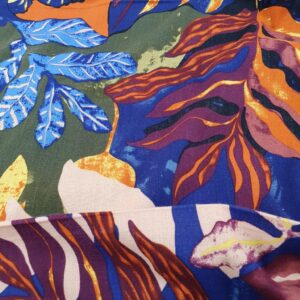 Vascoza Imprimat Frunze Multicolor - imagine 3