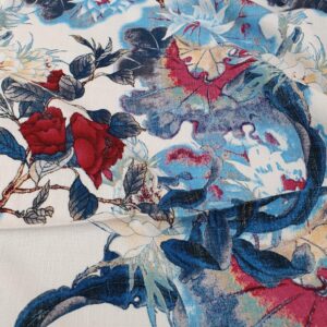 Vascoza Imprimat Trandafiri Rosu - imagine 3