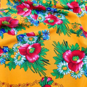 Super Soft Imprimat Floral Galben - imagine 1