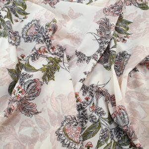 Super Soft Imprimat Frunze Alb - imagine 8