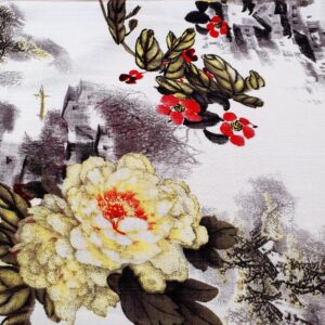 Vascoza Imprimat Floral Gri - imagine 2