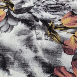 Vascoza Imprimat Floral Gri - imagine 2