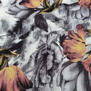 Vascoza Imprimat Floral Gri - imagine 3