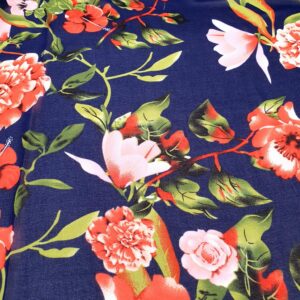 Chiffon Imprimat Navy - imagine 2