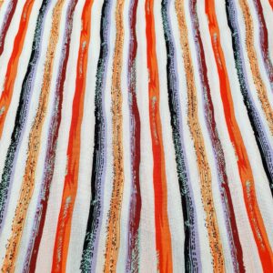 Vascoza Imprimat Portocaliu Dungi - imagine 3