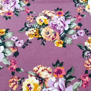 Vascoza Imprimat Floral Mov - imagine 2