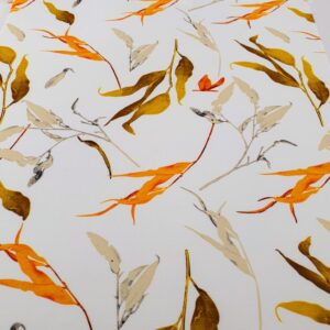 Barbie / Viena Imprimat Crem Frunze - imagine 3