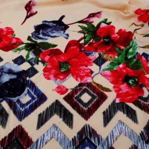 Vascoza Charlie Imprimat Floral Bej - imagine 8