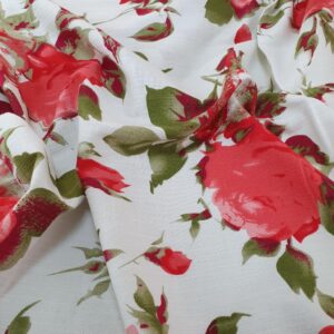 Vascoza Imprimat Floral Rosu - imagine 1