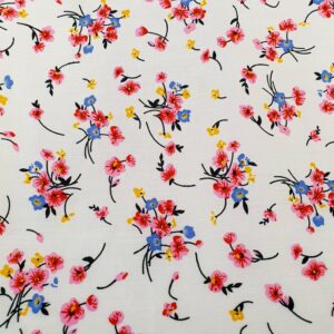 Vascoza Charlie Imprimat Floricele Alb - imagine 2