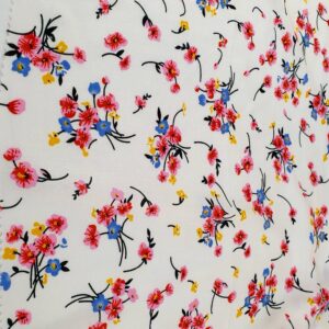 Vascoza Charlie Imprimat Floricele Alb - imagine 3