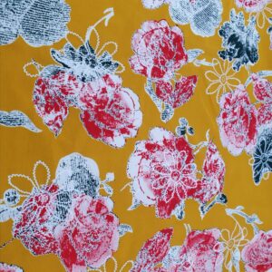 Vascoza Charlie Imprimat Floral Galben - imagine 1
