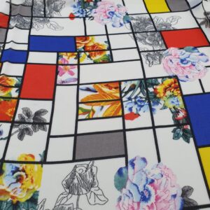 Rose Chiffon Imprimat Multicolor - imagine 2