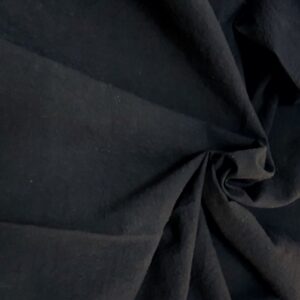 Bumbac Slub Texturat / Baby Cotton Negru - imagine 1