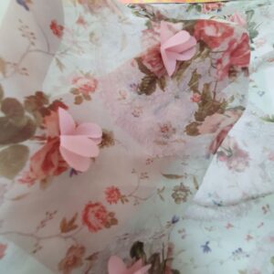 Chiffon Imprimat Model Floral 3D - imagine 2