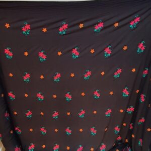 Vascoza Charlie Negru Brodat Floricele - imagine 8