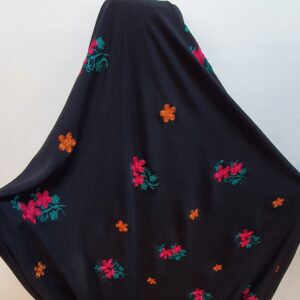 Vascoza Charlie Negru Brodat Floricele - imagine 3