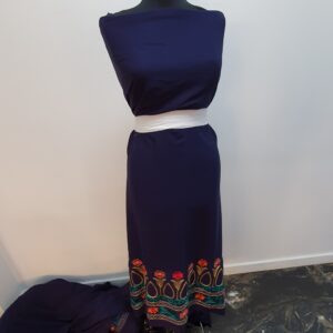 Vascoza Charlie Bluemarin Brodat Floral - imagine 1