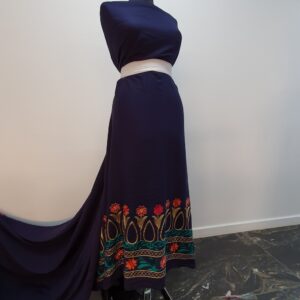 Vascoza Charlie Bluemarin Brodat Floral - imagine 4