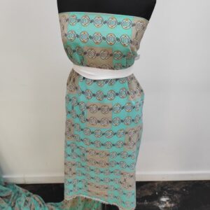 Chiffon Imprimat Menta Cercei - imagine 4