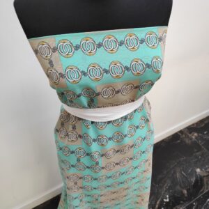 Chiffon Imprimat Menta Cercei - imagine 5