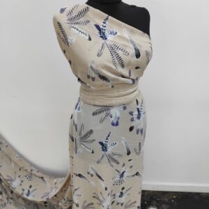 Chiffon Imprimat Nude Pana - imagine 4