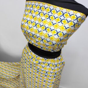 Barbie / Viena Imprimat Galben / Alb - imagine 4