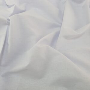 Poplin Bumbac si Elastan Alb - imagine 5