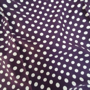 Bumbac Satinat Imprimat Buline / Mov - imagine 3