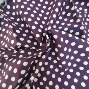 Bumbac Satinat Imprimat Buline / Mov - imagine 4