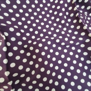 Bumbac Satinat Imprimat Buline / Mov - imagine 5