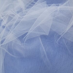 Rola Tulle Neelastic Alb - imagine 4